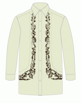 Men's Barong Pina-look Jusi fabric 100742 PinaLook